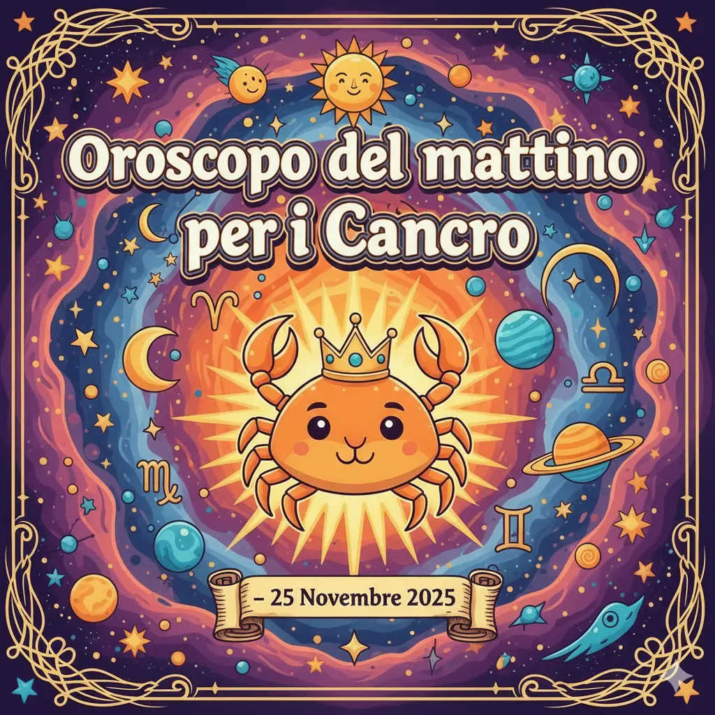 Oroscopo del Mattino – 25 Novembre 2025 per il Cancro