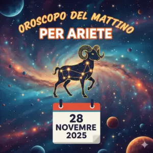 Oroscopo del mattino per Ariete – 28 novembre 2025