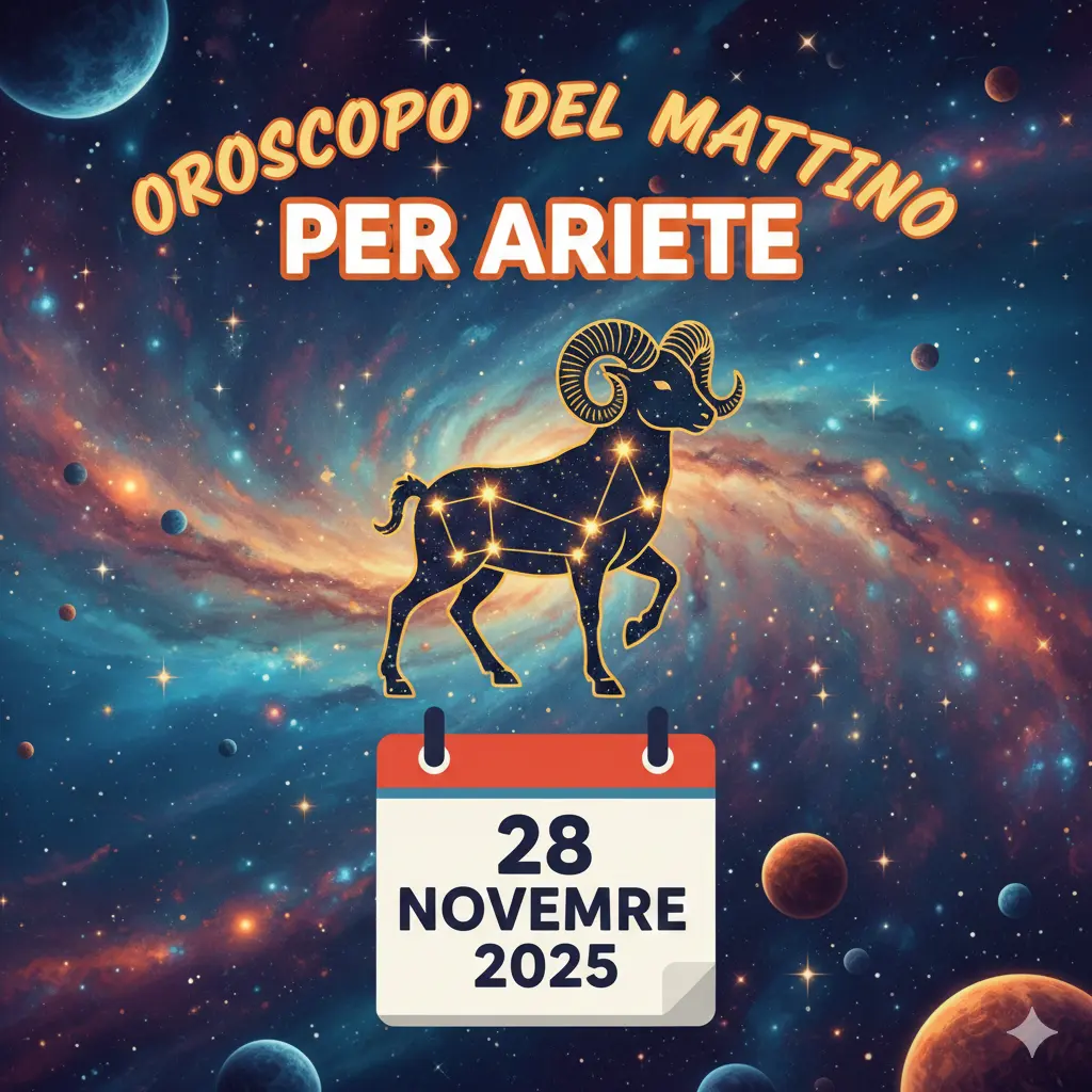 Oroscopo del mattino per Ariete – 28 novembre 2025