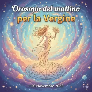 Oroscopo del mattino per la Vergine – 26 Novembre 2025
