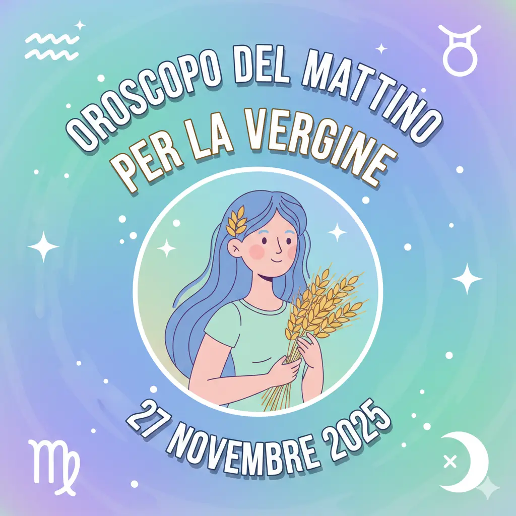 Oroscopo del mattino per la Vergine – 27 novembre 2025