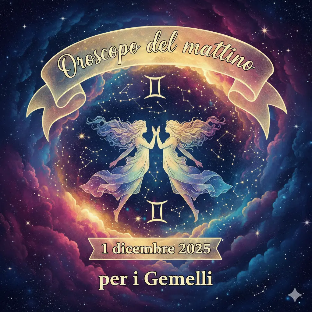 Oroscopo del mattino – 1 dicembre 2025 per i Gemelli