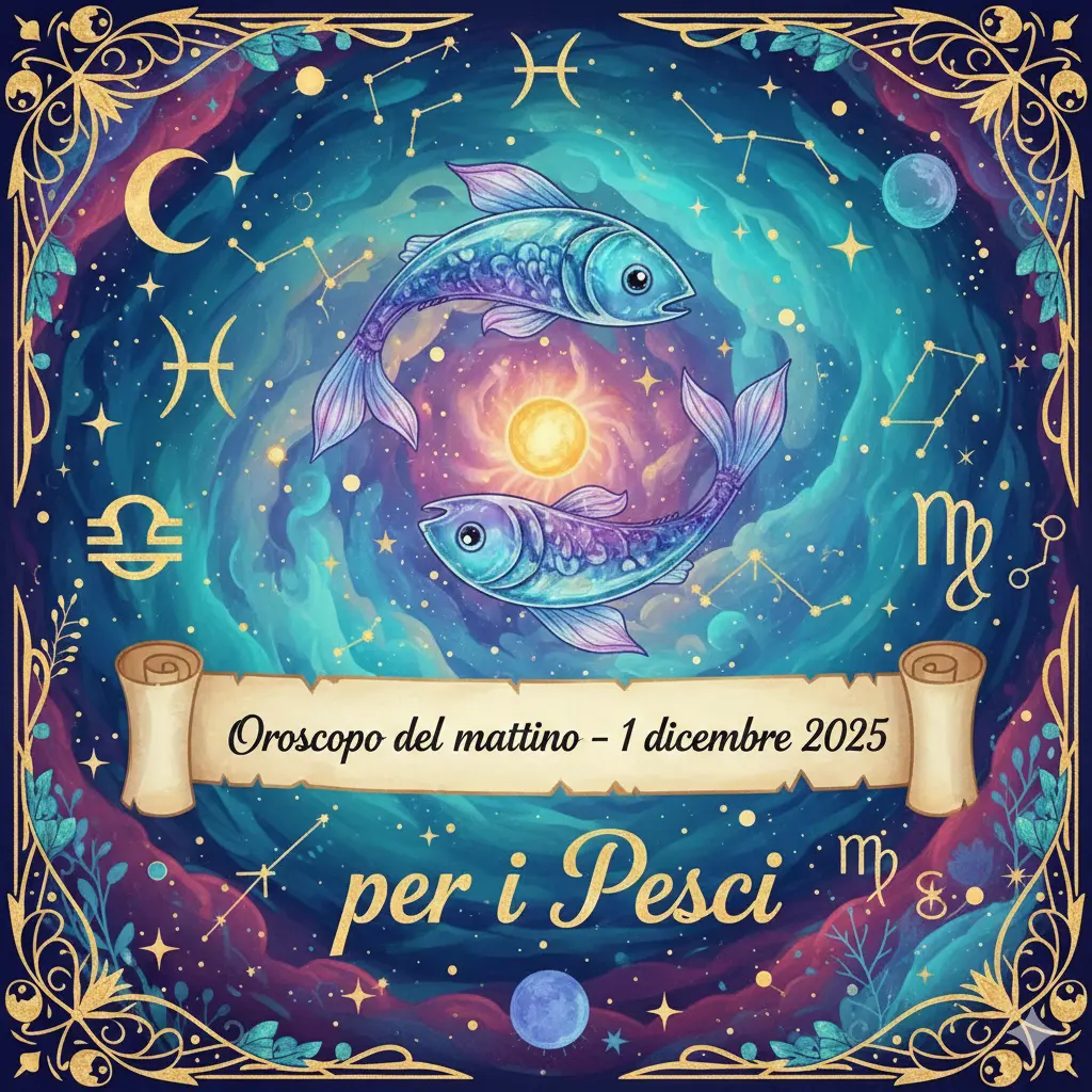 Oroscopo del mattino – 1 dicembre 2025 per i Pesci