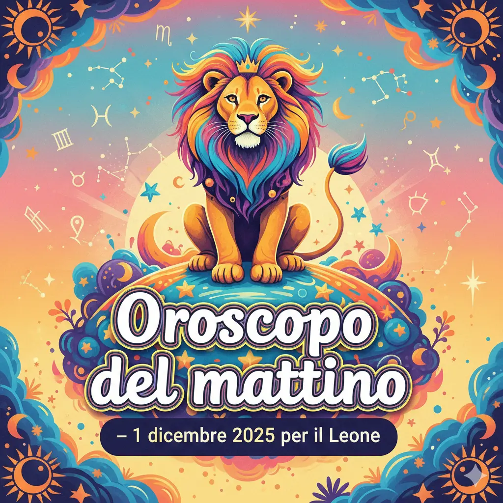 Oroscopo del mattino – 1 dicembre 2025 per il Leone