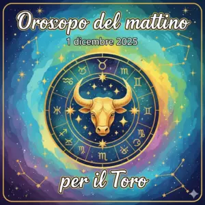 Oroscopo del mattino – 1 dicembre 2025 per il Toro