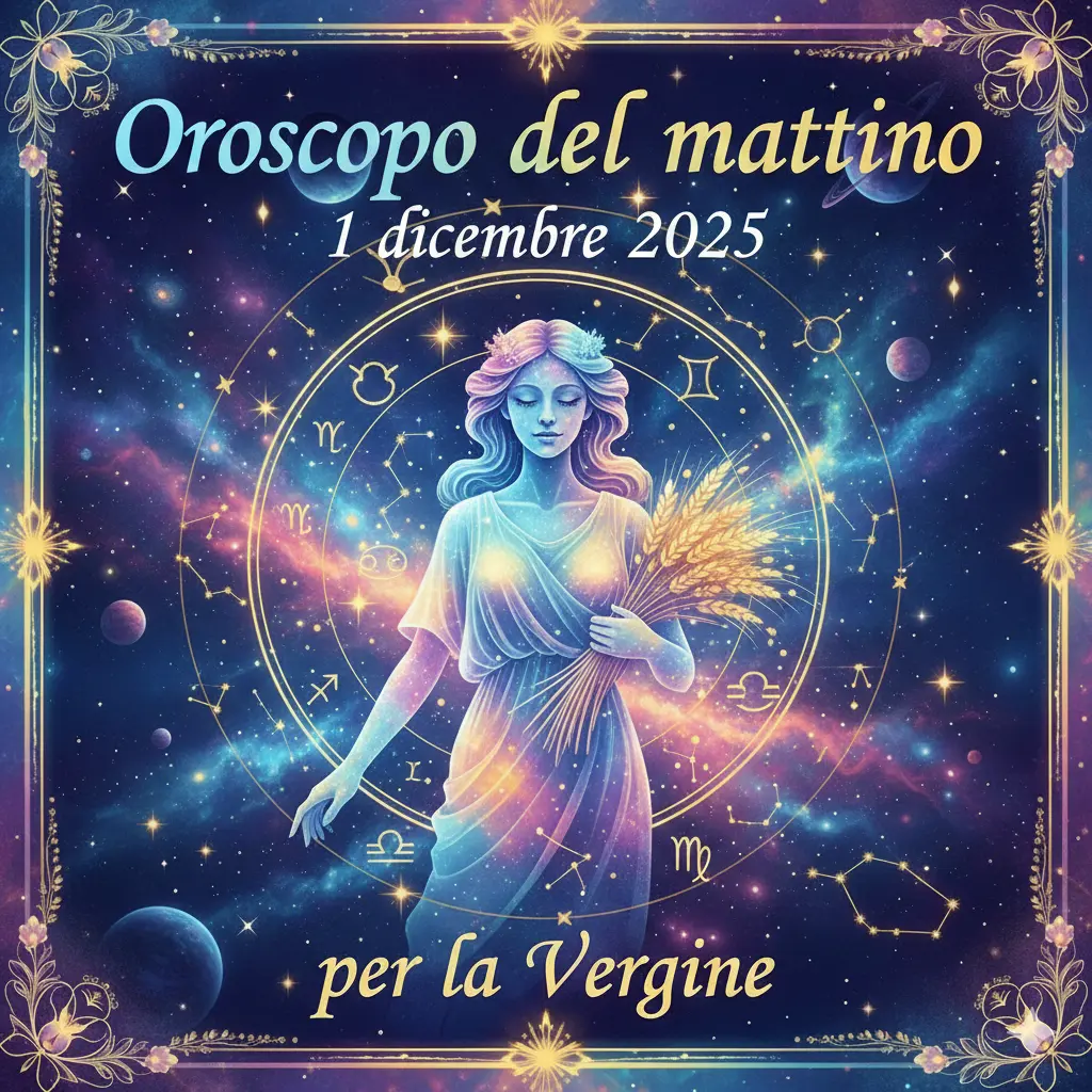Oroscopo del mattino – 1 dicembre 2025 per la Vergine