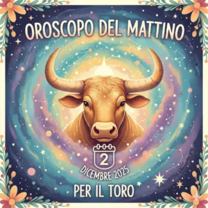 Oroscopo del mattino – 2 dicembre 2025 per il Toro
