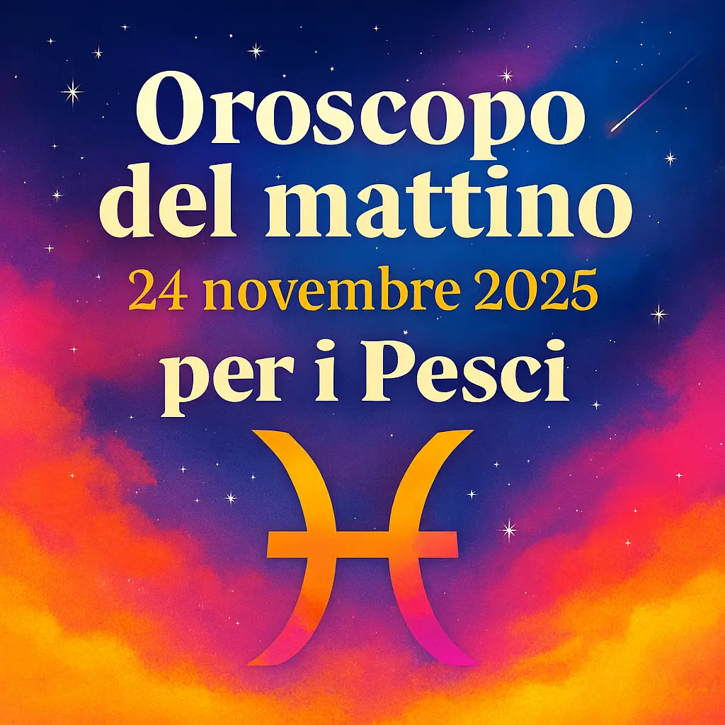 Oroscopo del mattino – 24 novembre 2025 per i Pesci