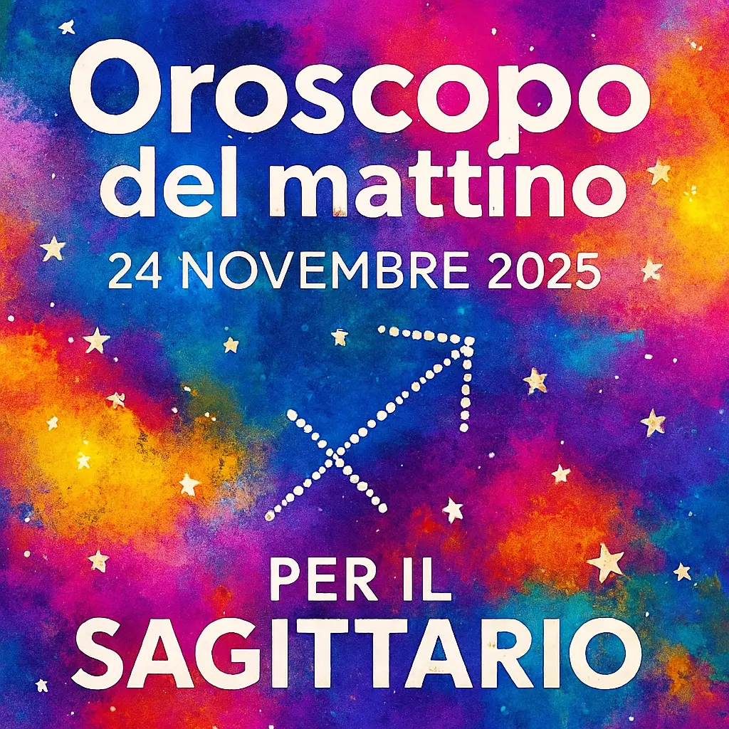 Oroscopo del mattino – 24 novembre 2025 per il Sagittario