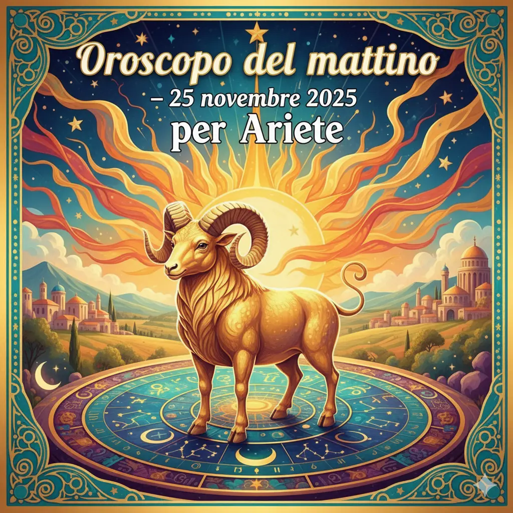 Oroscopo del mattino – 25 novembre 2025 per Ariete