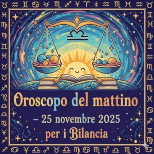 Oroscopo del mattino – 25 novembre 2025 per i Bilancia