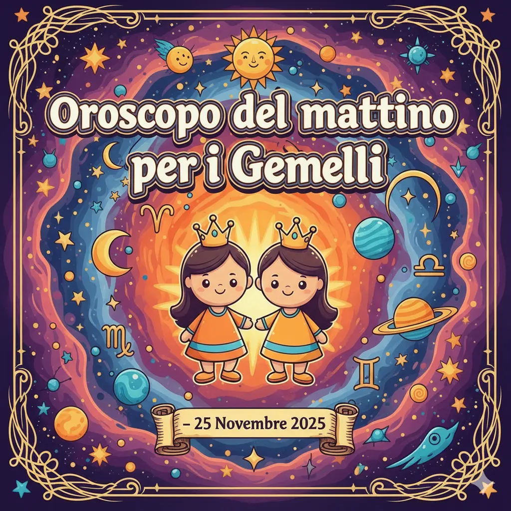 Oroscopo del mattino – 25 novembre 2025 per i Gemelli