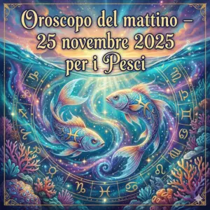Oroscopo del mattino – 25 novembre 2025 per i Pesci