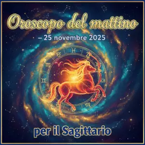 Oroscopo del mattino – 25 novembre 2025 per il Sagittario
