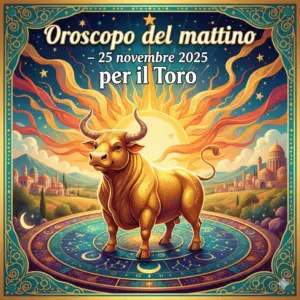 Oroscopo del mattino – 25 novembre 2025 per il Toro