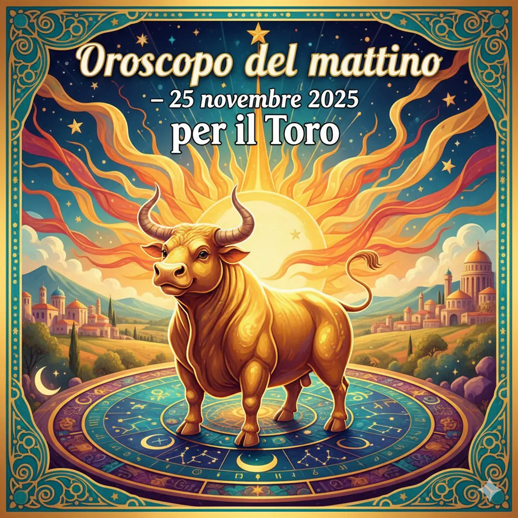Oroscopo del mattino – 25 novembre 2025 per il Toro