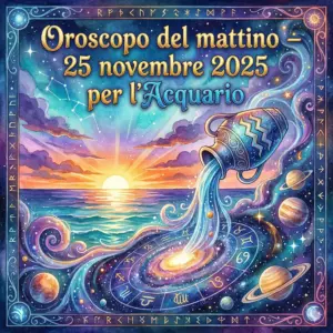 Oroscopo del mattino – 25 novembre 2025 per l’Acquario