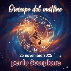 Oroscopo del mattino – 25 novembre 2025 per lo Scorpione