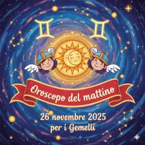 Oroscopo del mattino – 26 novembre 2025 per i Gemelli