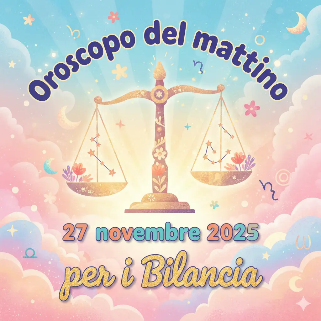 Oroscopo del mattino – 27 novembre 2025 per i Bilancia