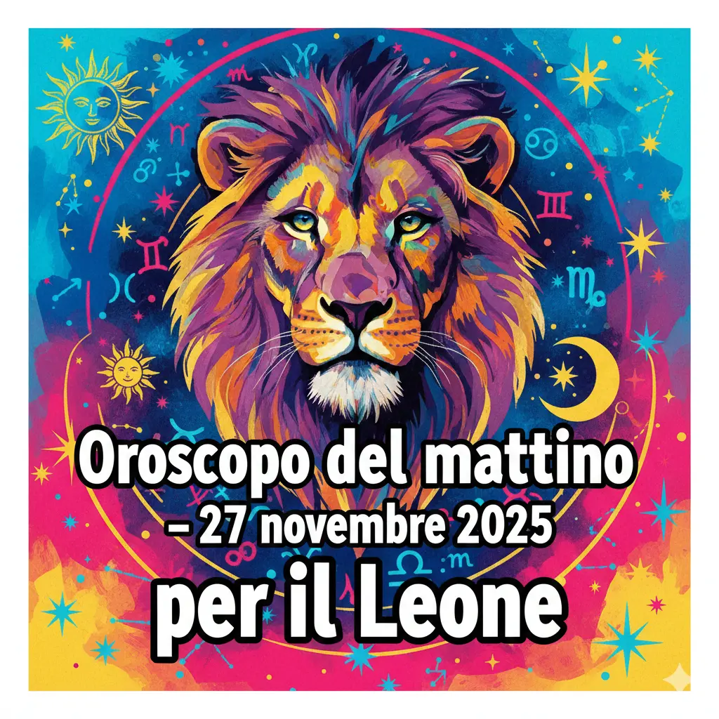 Oroscopo del mattino – 27 novembre 2025 per il Leone