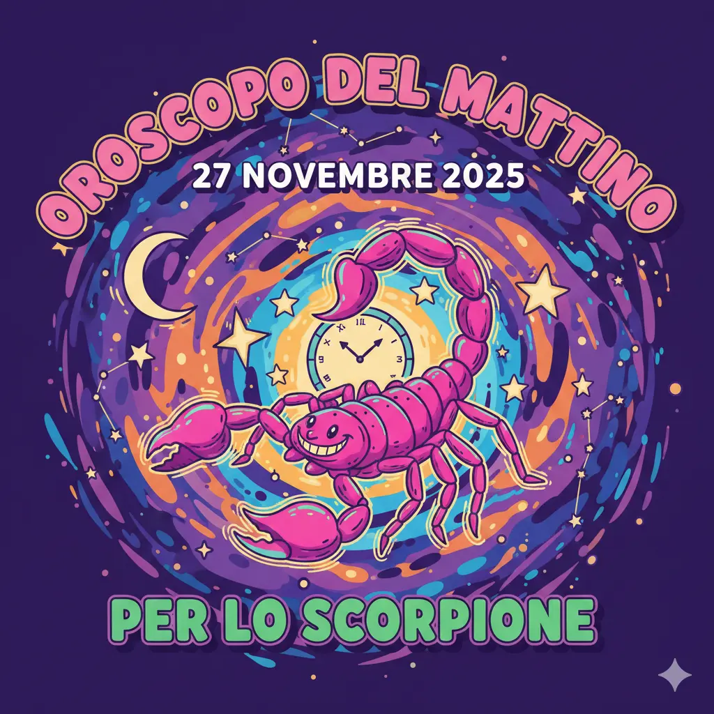Oroscopo del mattino – 27 novembre 2025 per lo Scorpione