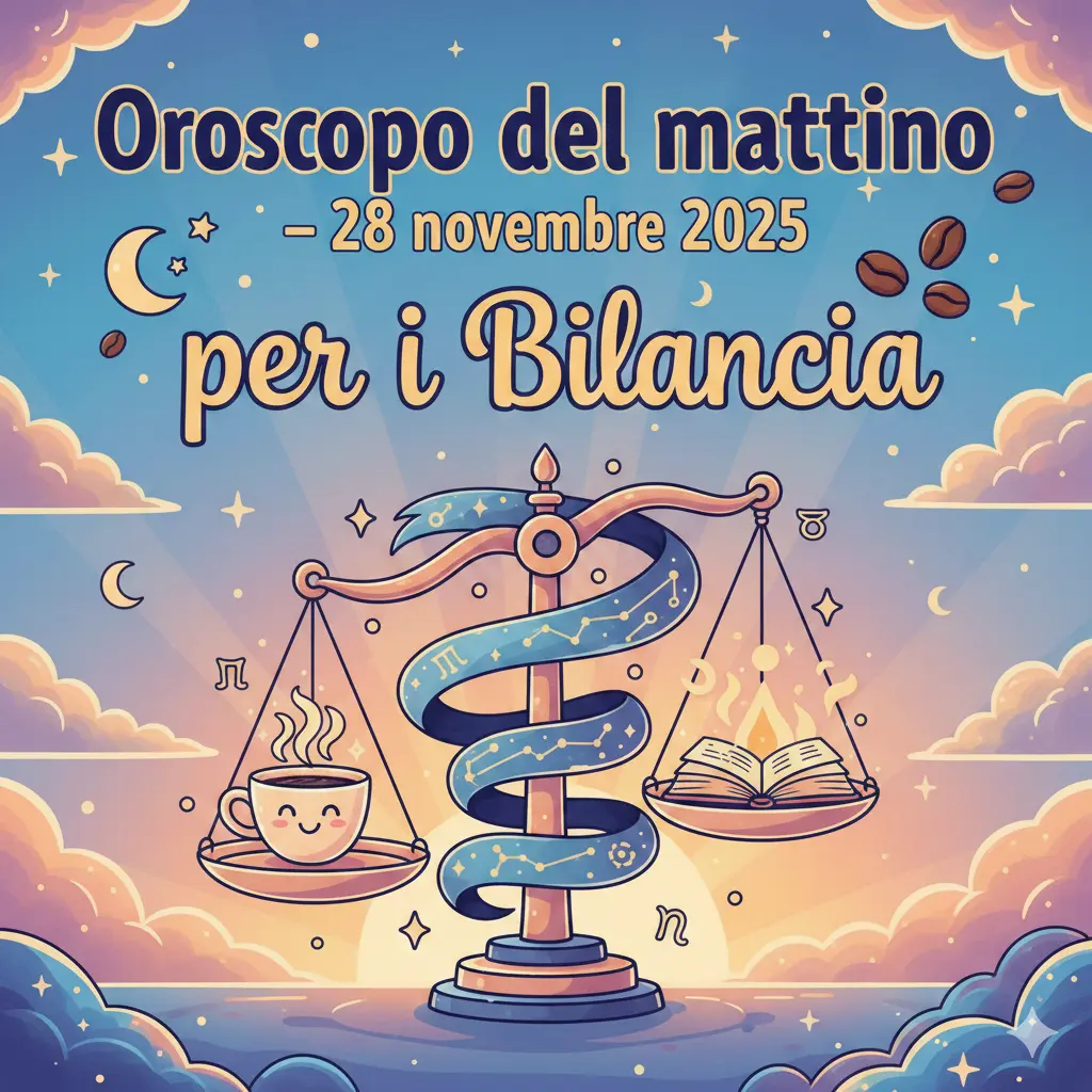 Oroscopo del mattino – 28 novembre 2025 per i Bilancia