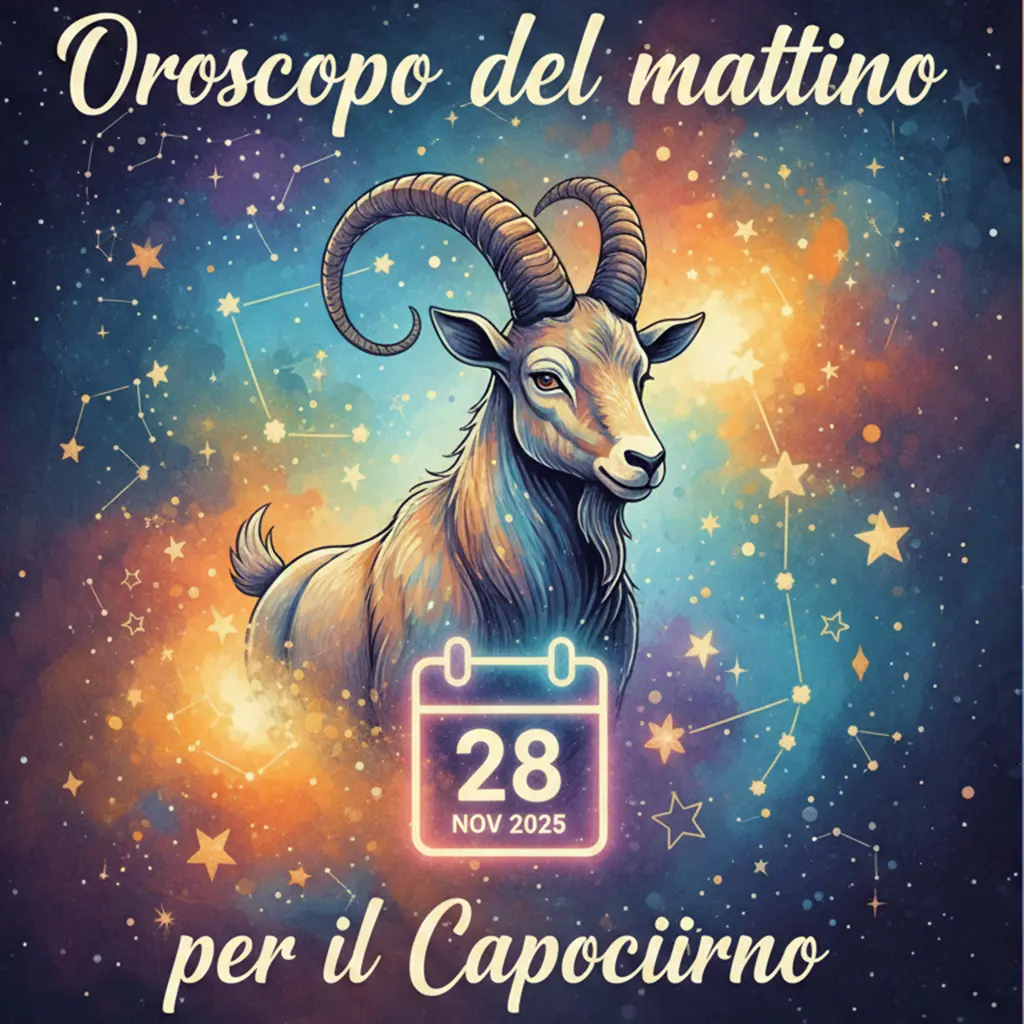 Oroscopo del mattino – 28 novembre 2025 per il Capricorno