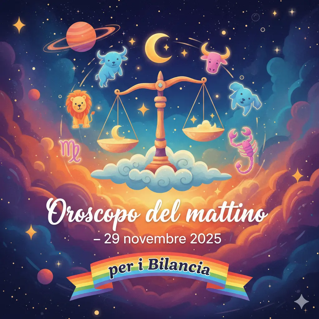 Oroscopo del mattino – 29 novembre 2025 per i Bilancia