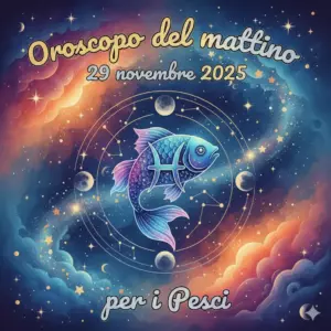 Oroscopo del mattino – 29 novembre 2025 per i Pesci