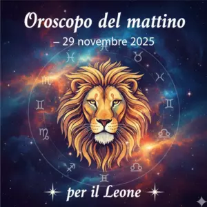 Oroscopo del mattino – 29 novembre 2025 per il Leone