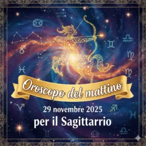 Oroscopo del mattino – 29 novembre 2025 per il Sagittario