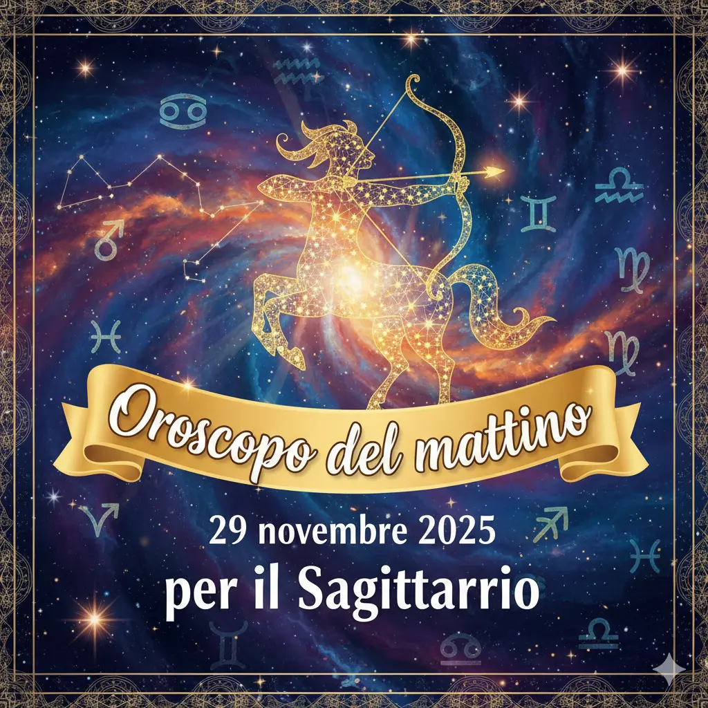 Oroscopo del mattino – 29 novembre 2025 per il Sagittario