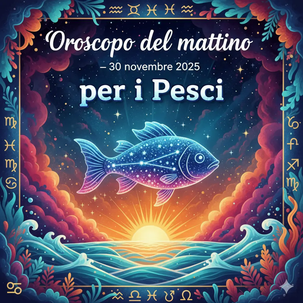 Oroscopo del mattino – 30 novembre 2025 per i Pesci
