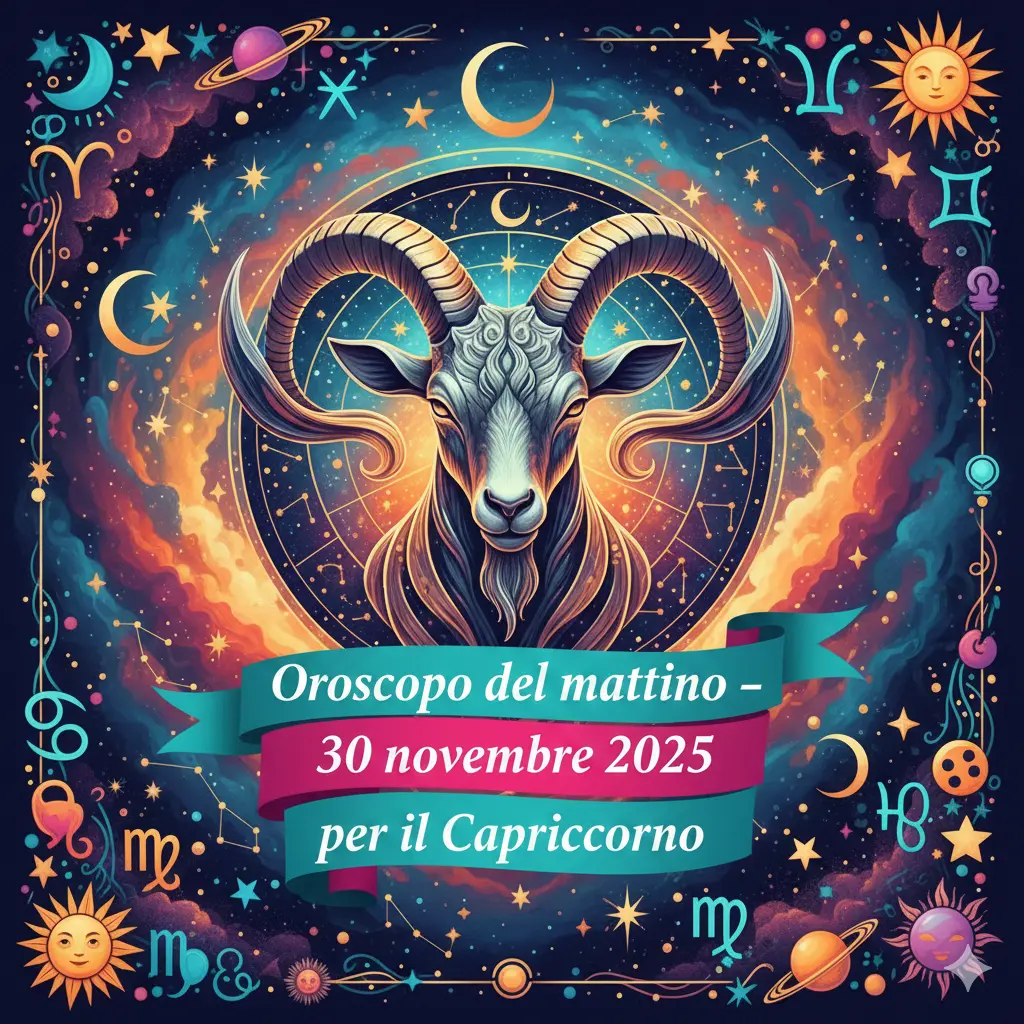 Oroscopo del mattino – 30 novembre 2025 per il Capricorno