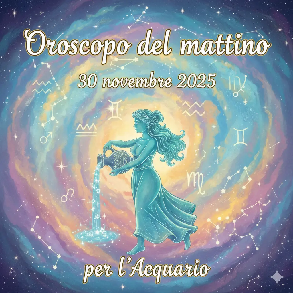 Oroscopo del mattino – 30 novembre 2025 per l’Acquario