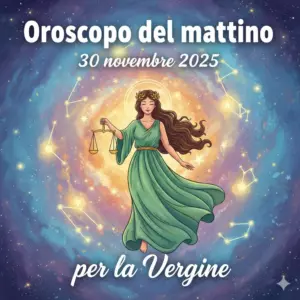 Oroscopo del mattino – 30 novembre 2025 per la Vergine