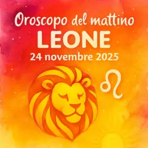 Oroscopo del mattino – Leone, 24 novembre 2025