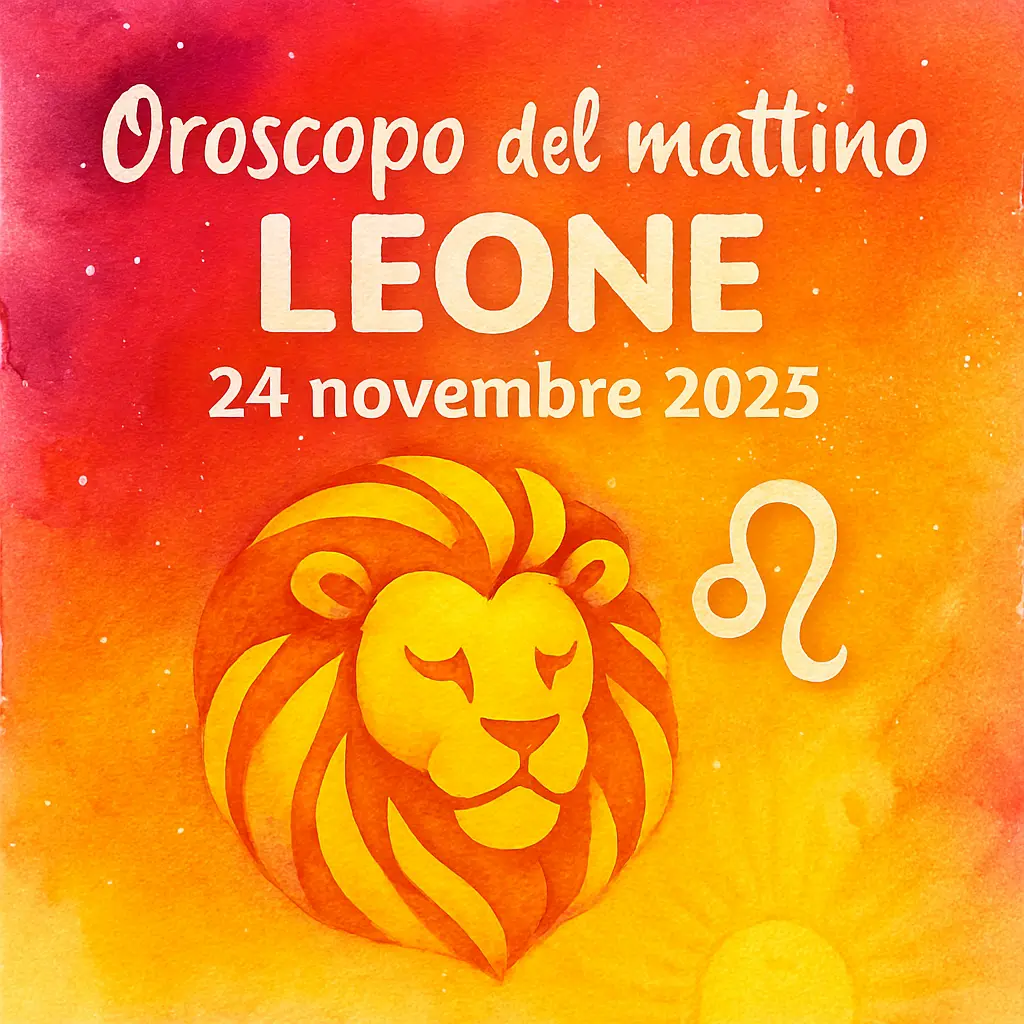 Oroscopo del mattino – Leone, 24 novembre 2025