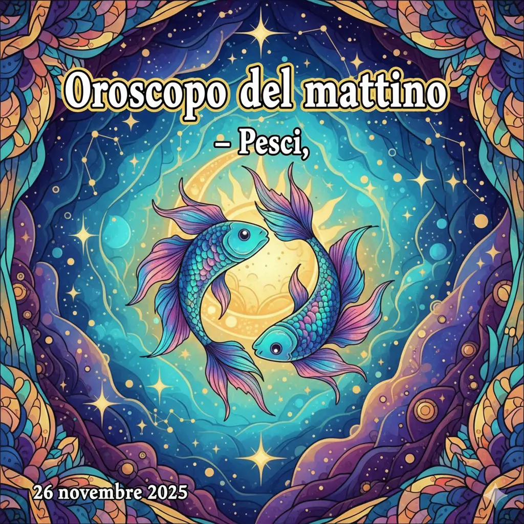 Oroscopo del mattino – Pesci, 26 novembre 2025