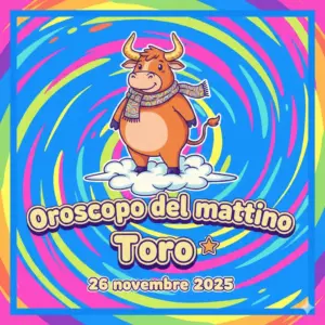 Oroscopo del mattino – Toro, 26 novembre 2025