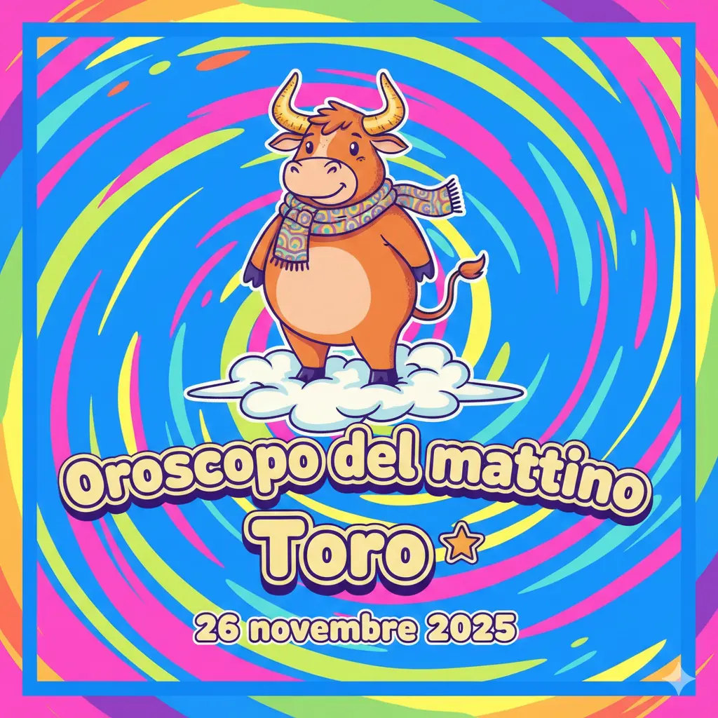 Oroscopo del mattino – Toro, 26 novembre 2025