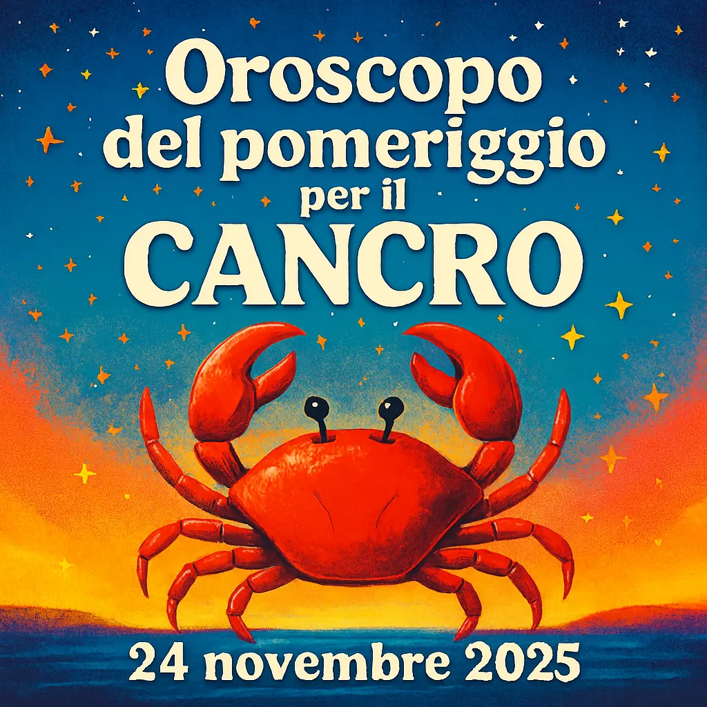 Oroscopo del pomeriggio per il Cancro – 24 novembre 2025