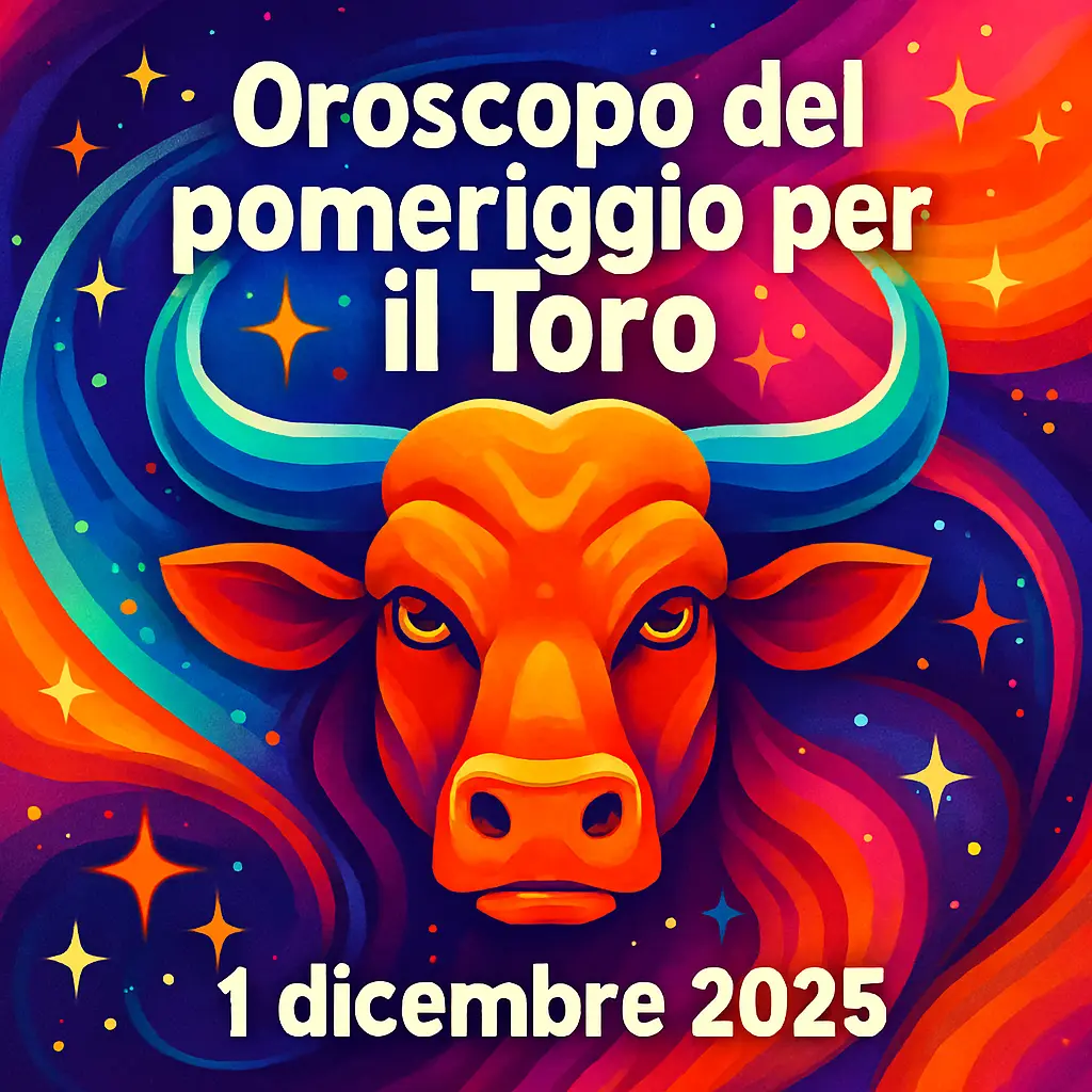 Oroscopo del pomeriggio per il Toro – 1 dicembre 2025