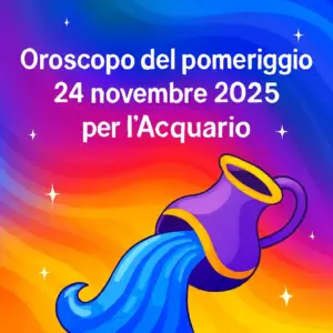 Oroscopo del pomeriggio – 24 novembre 2025 per l’Acquario