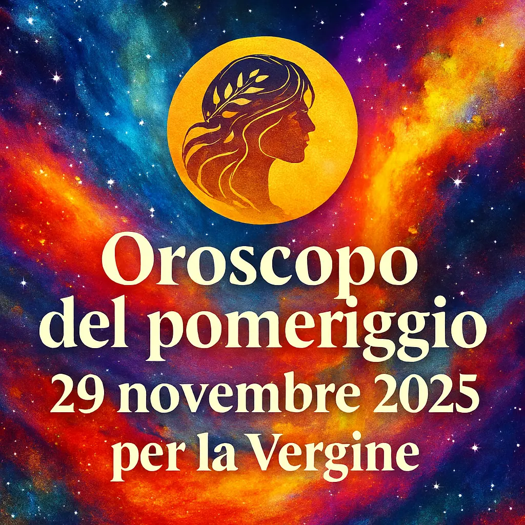 Oroscopo del pomeriggio – 29 novembre 2025 per la Vergine