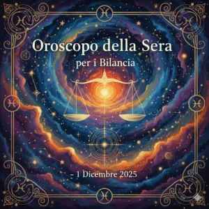 Oroscopo della Sera per i Bilancia – 1 Dicembre 2025