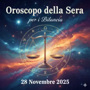 Oroscopo della Sera per i Bilancia – 28 Novembre 2025