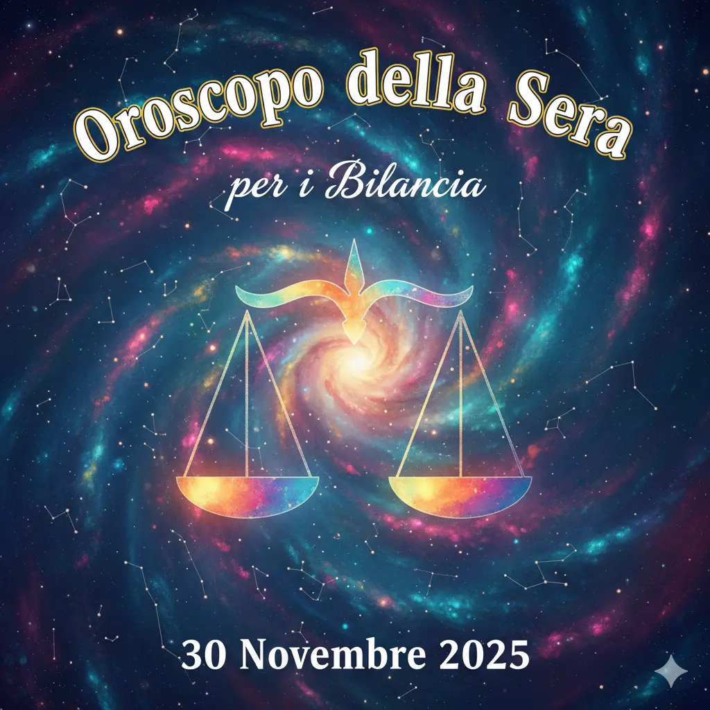 Oroscopo della Sera per i Bilancia – 30 Novembre 2025