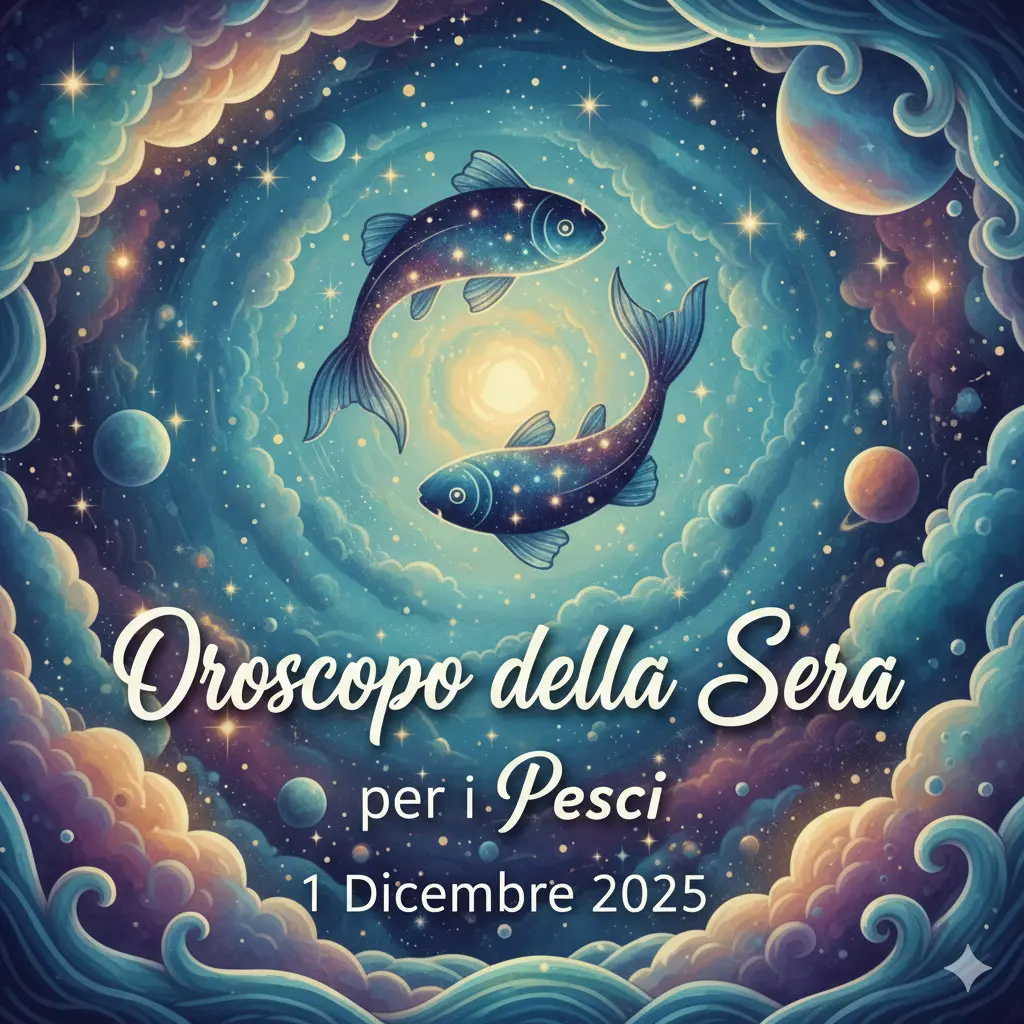 Oroscopo della Sera per i Pesci – 1 Dicembre 2025
